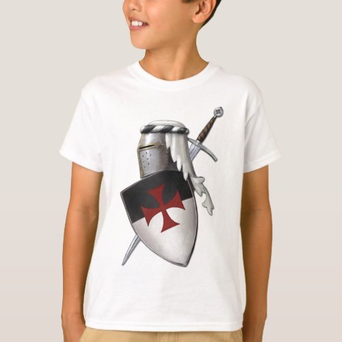 Knights Templar shield T_Shirt