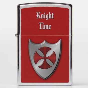 Knights Templar Shield Zippo Lighter by colorwash at Zazzle
