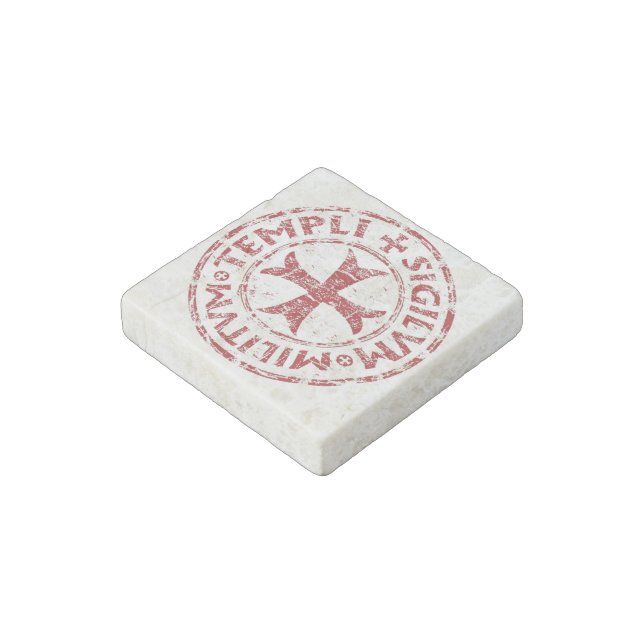 Knights Templar Stone Magnet (Angled)