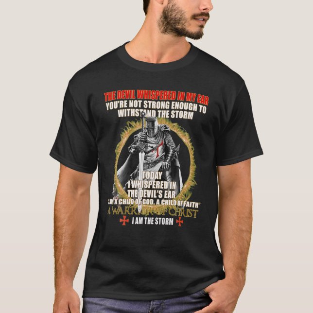 Knights Templar T Oath For God - Christian T-Shirt (Front)
