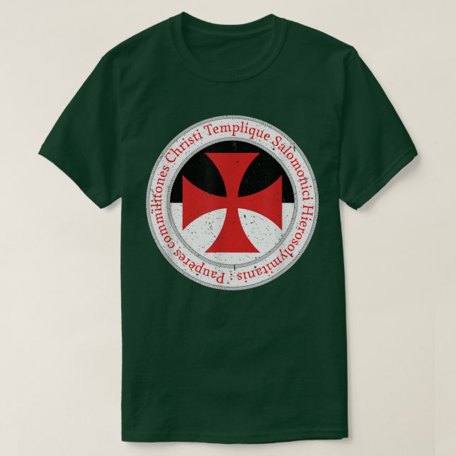 Knights Templar  T-Shirt (Design Front)