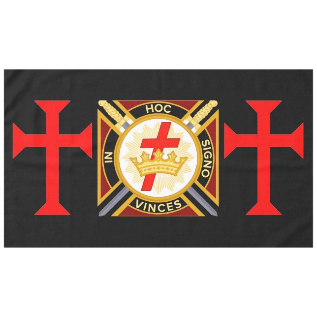 Knight's Templar Tablecloth (Front (Horizontal))