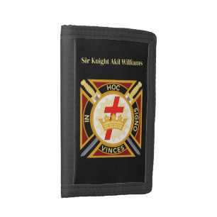 Knights Templar Tri-fold Wallet