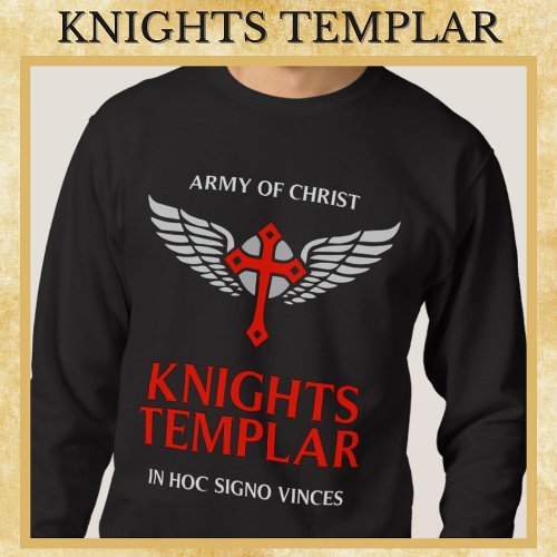 Knights Templar Unique Medieval Insignia Cross Art Sweatshirt