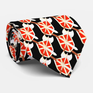 Knights Warriors Vikings Mascot  Football Necktie