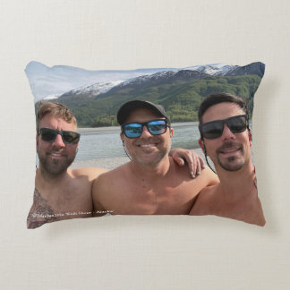 Knik River Selfie Accent Pillow @3dudes1life