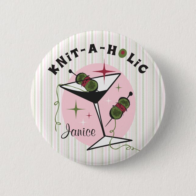 Knit-A-Holic Button (Front)