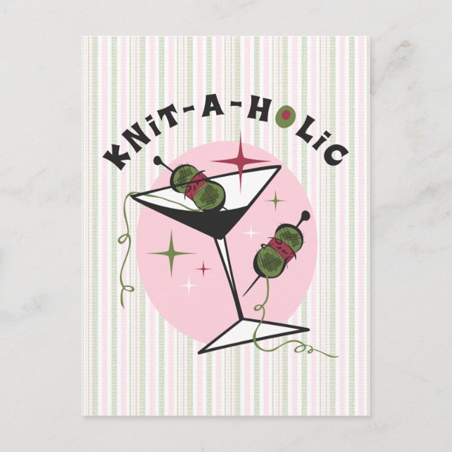 Knit-A-Holic Postcard (Front)