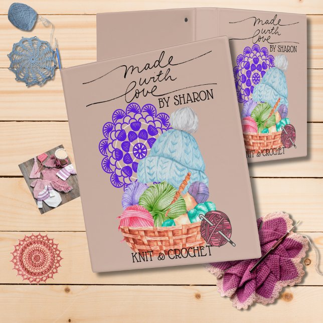 KNIT AND CROCHET SAMPLES 3 RING BINDER (Creator Uploaded)