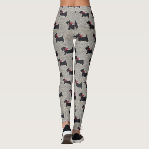 Bull Terrier Pattern Print Women Leggings