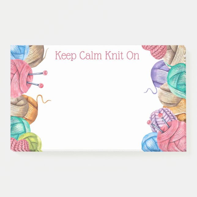 Knit Crochet Yarn Notes (Front)