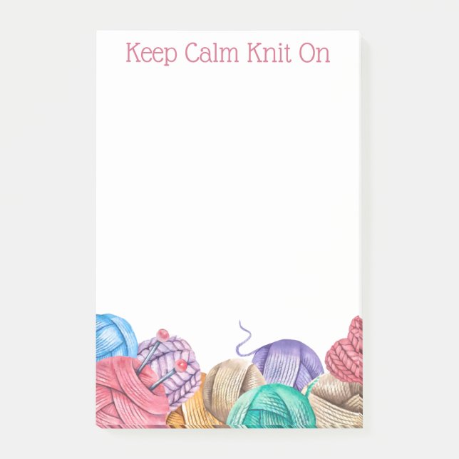Knit Crochet Yarn Notes (Front)