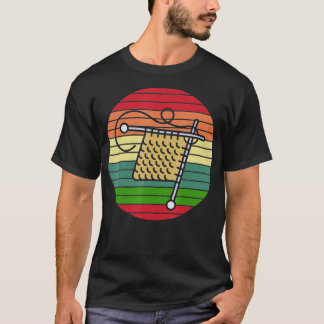Knit Crocheter Knitter Crocheting Yarn Retro Knitt T-Shirt