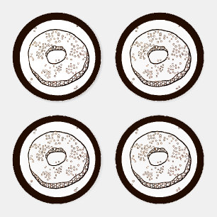 KNIT DONUT Round Acrylic Coasters