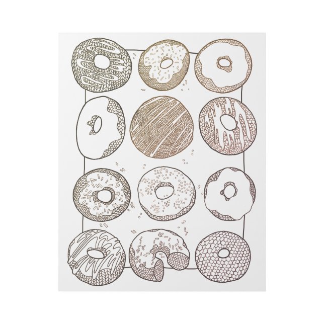 KNIT DOZEN DONUTS 16x20 Gallery Wrap Canvas (Front)