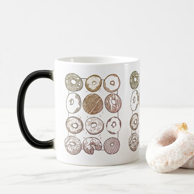 KNIT DOZEN DONUTS Morphing Mug (With Donut)