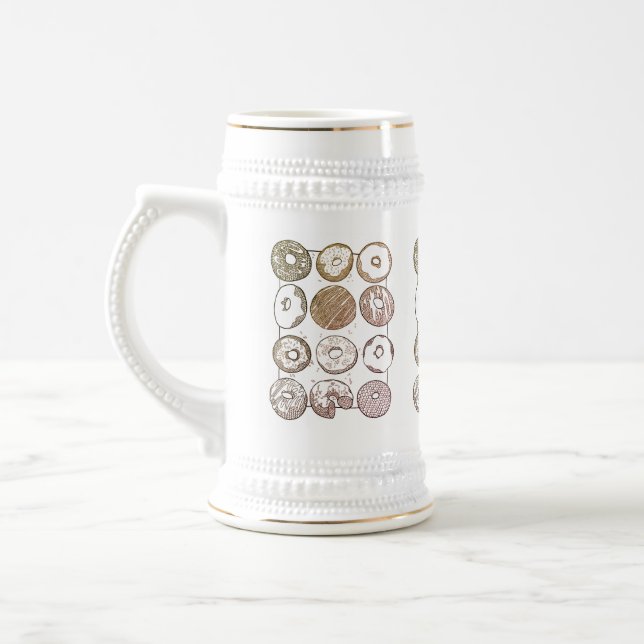 KNIT DOZEN DONUTS Stein (Left)