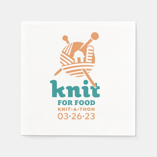 Knit for Food Napkins (Front)