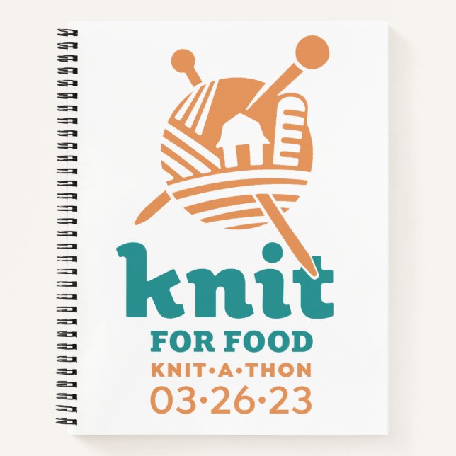 Knit For Food Notebook (Front)