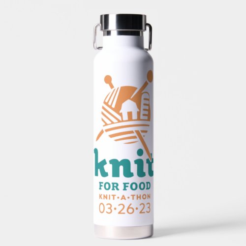 Knit for Food Water Bottle