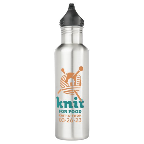 Knit for Food Water Bottle
