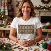 Knit Gingerbread Man Christmas Pattern 