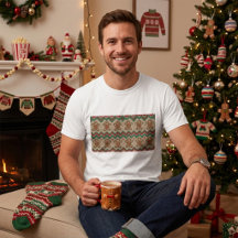 Knit Gingerbread Man Christmas Pattern 