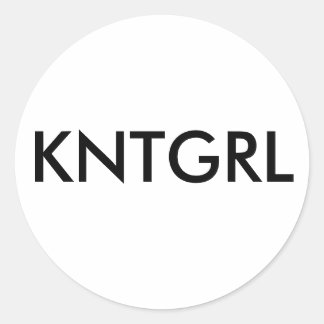 Knit Girl Sticker