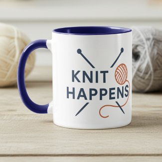 Knit Happens Funny Knitting Pun