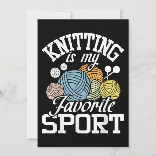 Knit Happens  Funny Knitting Shirt Knitters Pride  Invitation