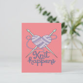 Knit Happens Funny Knitting Yarn Lover Design (Standing Front)