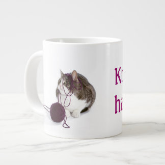 Knit happens large coffee mug