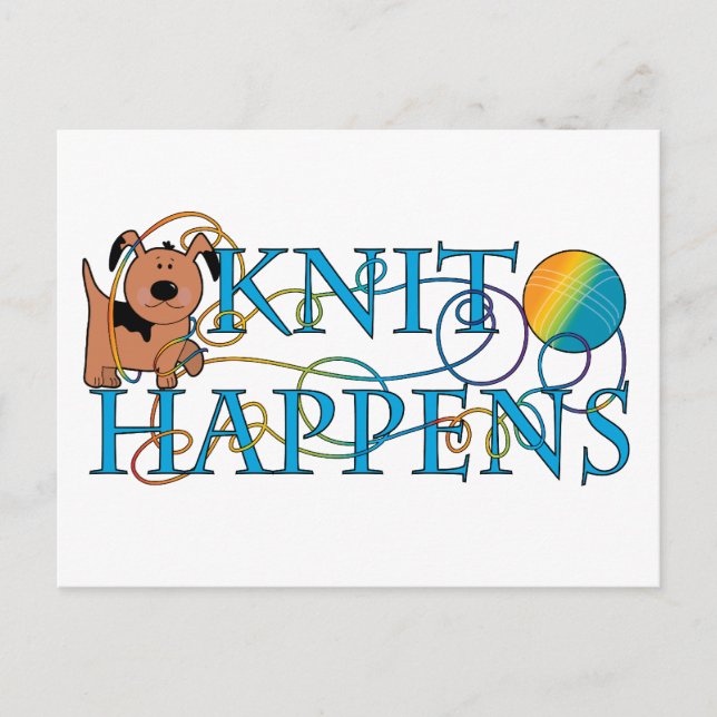 Knit Happens Postcard (Front)