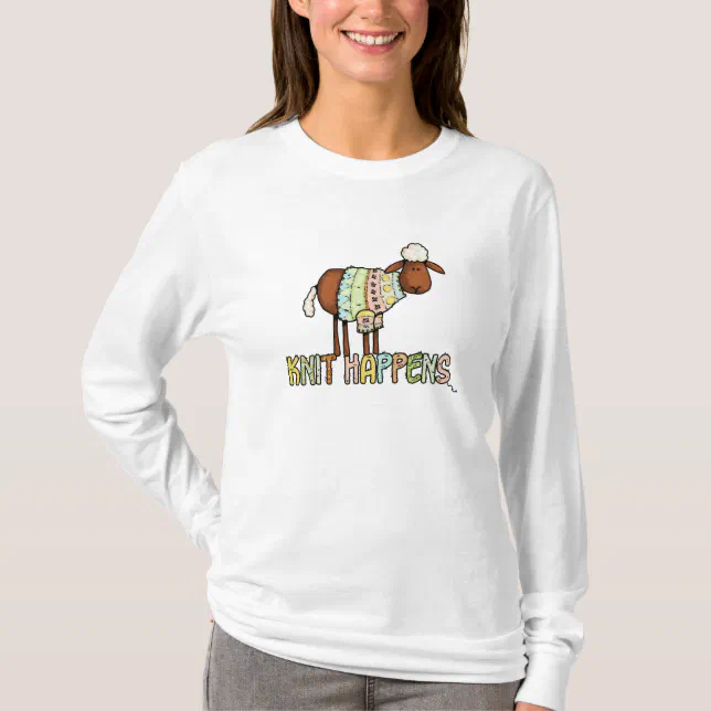 knit happens shirt Zazzle