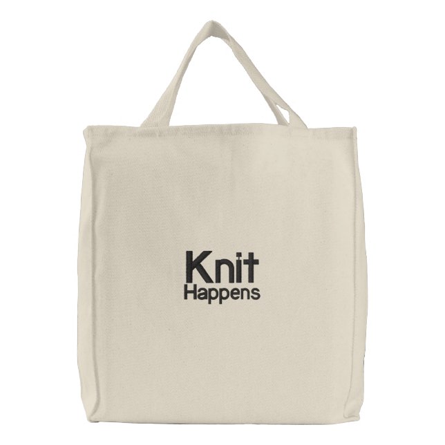 Knit Happens Tote Bag (Front)