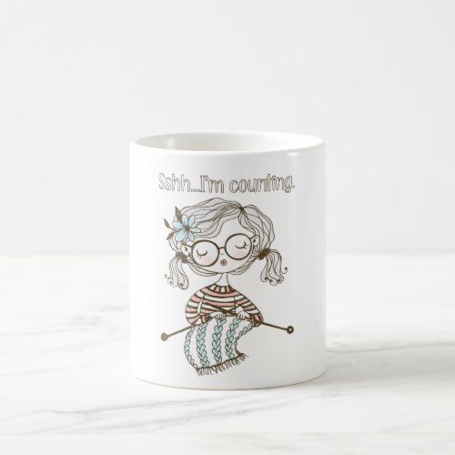 Knit Heart Knitting Supplies stitch counter Coffee Mug