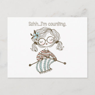Knit Heart Knitting Supplies stitch counter Postcard