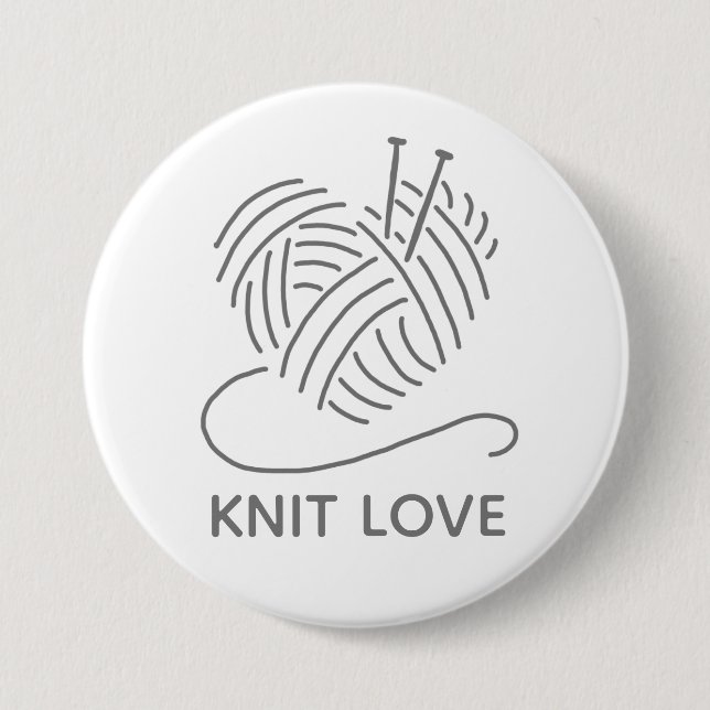 Knit Love Button (Front)