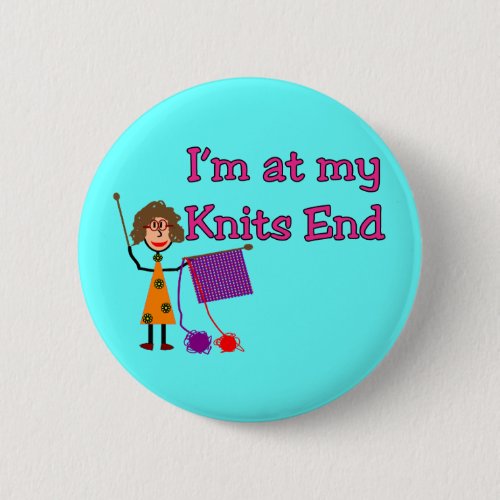 Knit Lovers Gifts Button