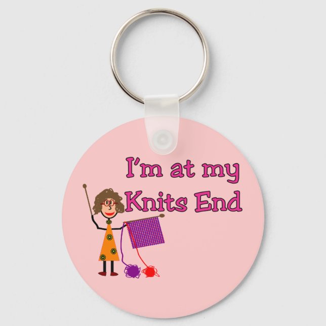Knit Lovers Gifts Keychain (Front)