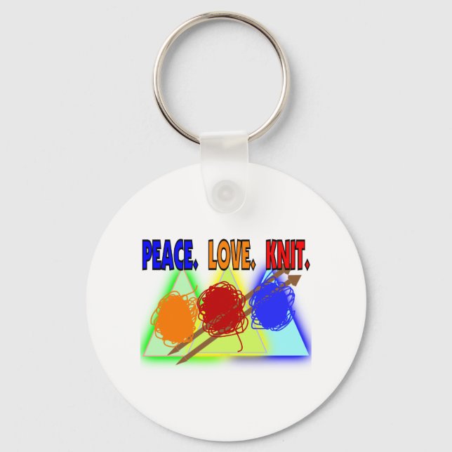 Knit Lovers Gifts Keychain (Front)