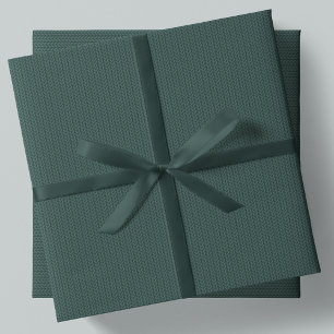 Knit pattern simple dark green Christmas holiday Wrapping Paper Sheets