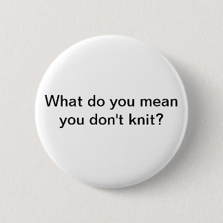 Knit Pinback Button