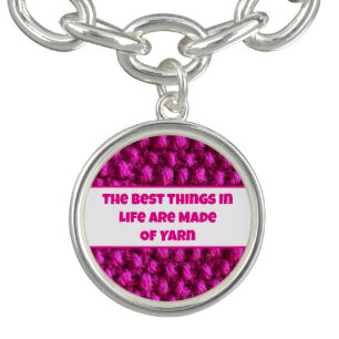 Knit Pink Crochet Pattern Crafty Love Yarn Bracelet