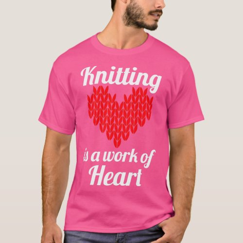 Knit product Knitting Work Of Heart s Craft Women  T_Shirt