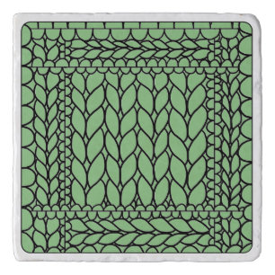 KNIT PURL SAGE Marble Stone Trivet