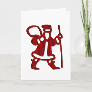 Knit Santa Holiday Card