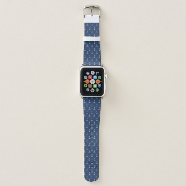 Knit Sea Anchor Apple Watch Band (Front)