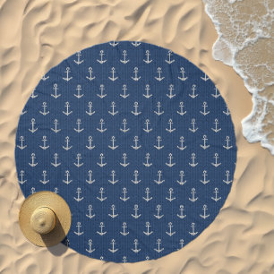 Knit Sea Anchor Beach Towel