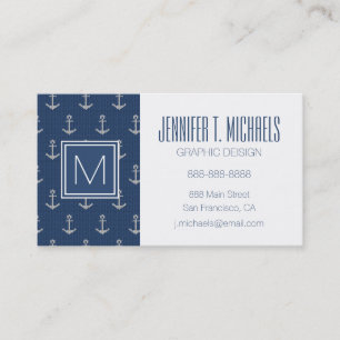 Knit Sea Anchor Business Card